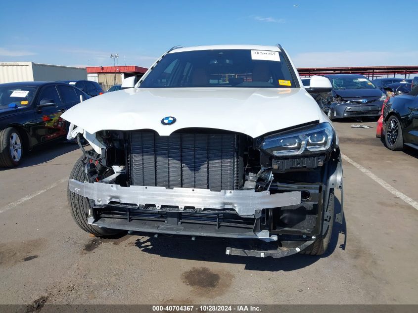 2024 BMW X3 xDrive30I VIN: 5UX53DP00R9V82800 Lot: 40704367