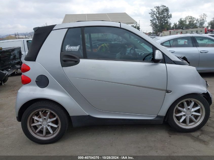 2008 Smart Fortwo Passion VIN: WMEEK31X68K168837 Lot: 40704370