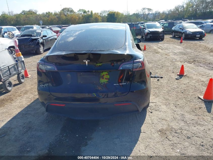 2020 Tesla Model Y Long Range Dual Motor All-Wheel Drive VIN: 5YJYGDEEXLF029862 Lot: 40704404