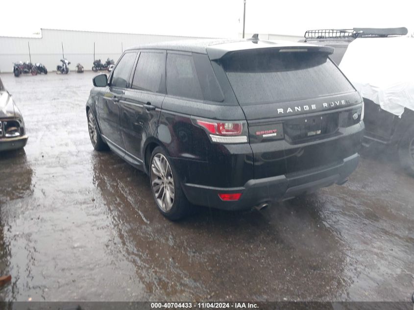 2016 Land Rover Range Rover Sport 5.0L V8 Supercharged/5.0L V8 Supercharged Dynamic VIN: SALWR2EF2GA111008 Lot: 40704433