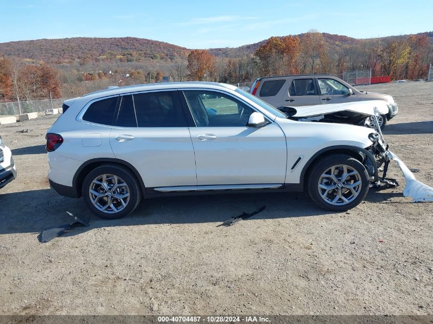 2024 BMW X3 xDrive30I VIN: 5UX53DP09R9U81142 Lot: 40704487