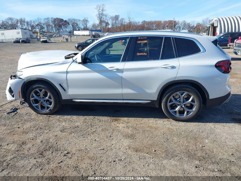 2024 BMW X3 xDrive30I VIN: 5UX53DP09R9U81142 Lot: 40704487