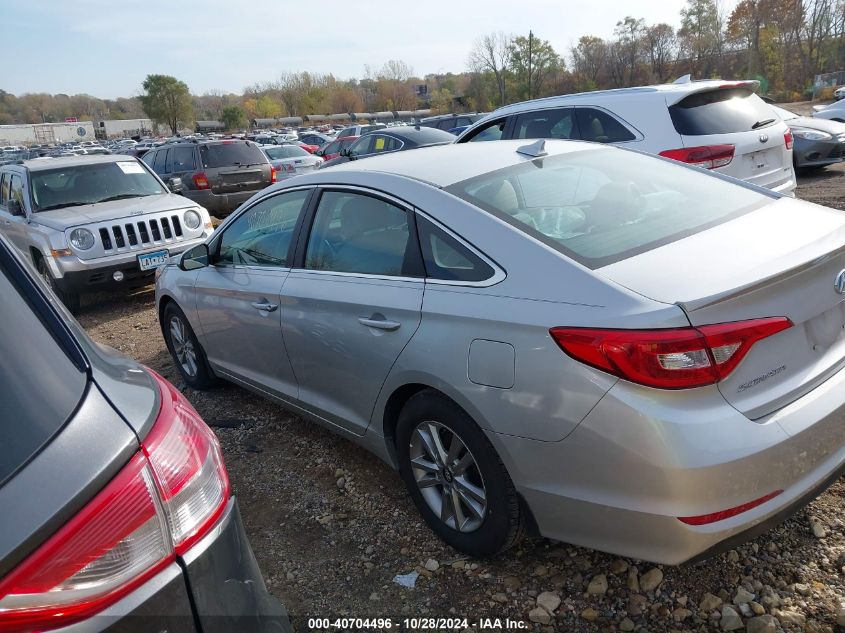 2015 Hyundai Sonata Se VIN: 5NPE24AFXFH254580 Lot: 40704496