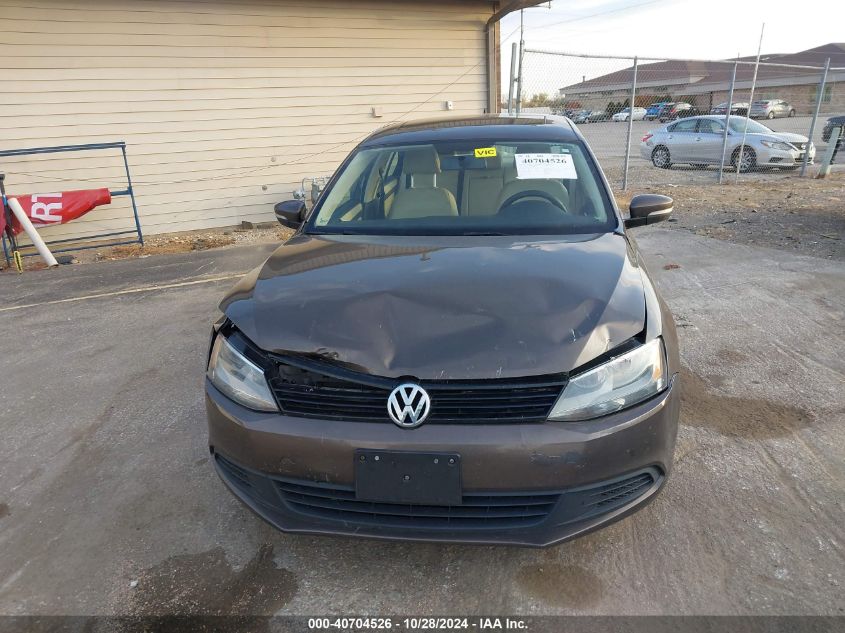 2012 Volkswagen Jetta 2.5L Se VIN: 3VWDP7AJ4CM370850 Lot: 40704526