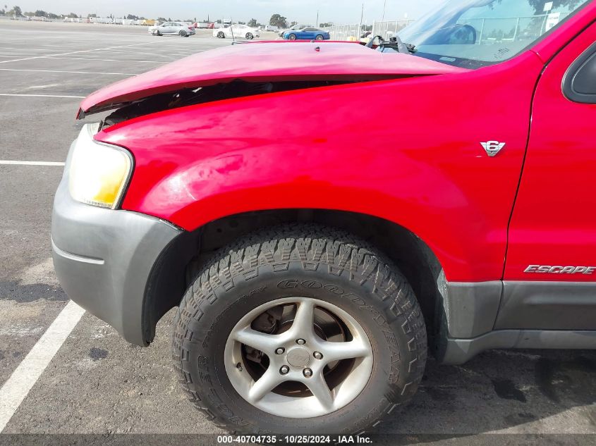 2001 Ford Escape Xls VIN: 1FMYU01141KA66602 Lot: 40704735