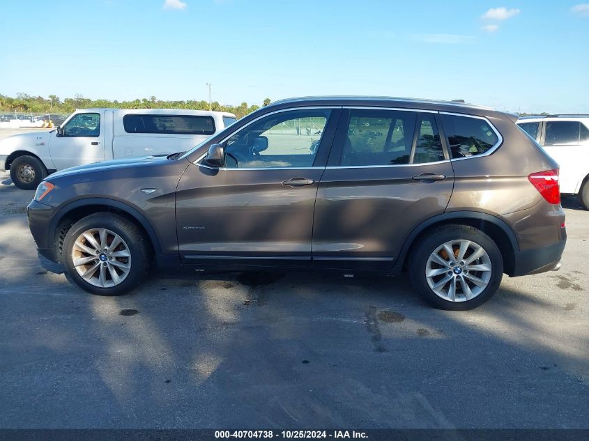 2013 BMW X3 xDrive28I VIN: 5UXWX9C52DL873799 Lot: 40704738