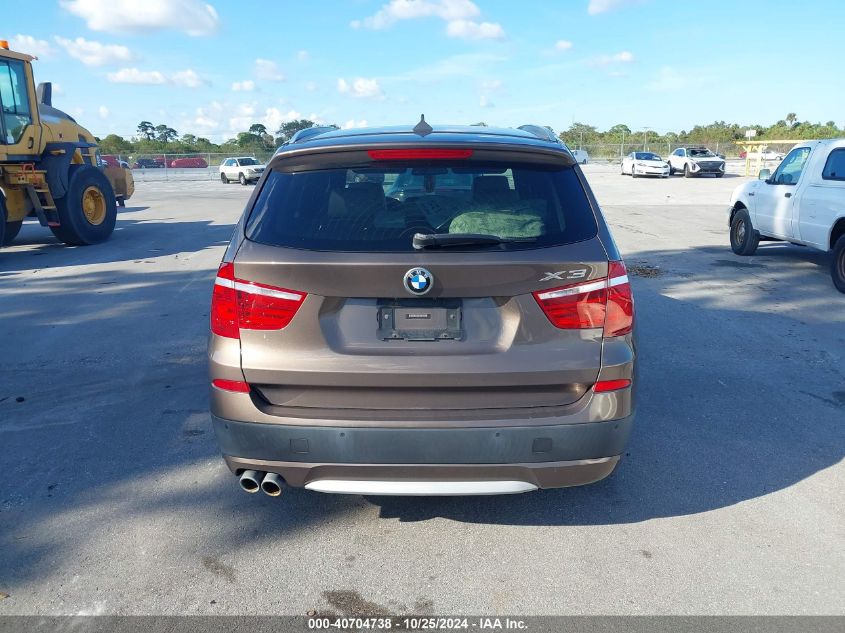 2013 BMW X3 xDrive28I VIN: 5UXWX9C52DL873799 Lot: 40704738