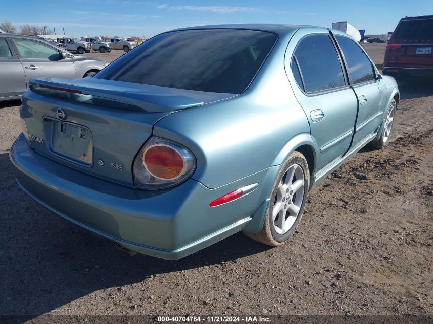 2002 Nissan Maxima Se VIN: JN1DA31D82T430896 Lot: 40704784