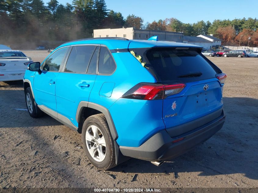 2020 Toyota Rav4 Hybrid Xle VIN: 2T3RWRFV6LW099002 Lot: 40704790