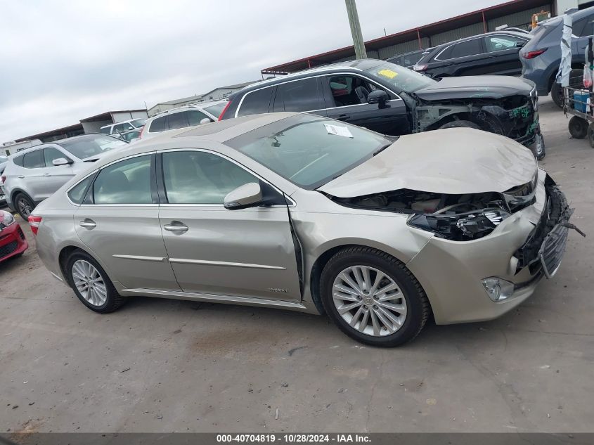 2014 Toyota Avalon Hybrid Xle Touring VIN: 4T1BD1EB0EU025022 Lot: 40704819