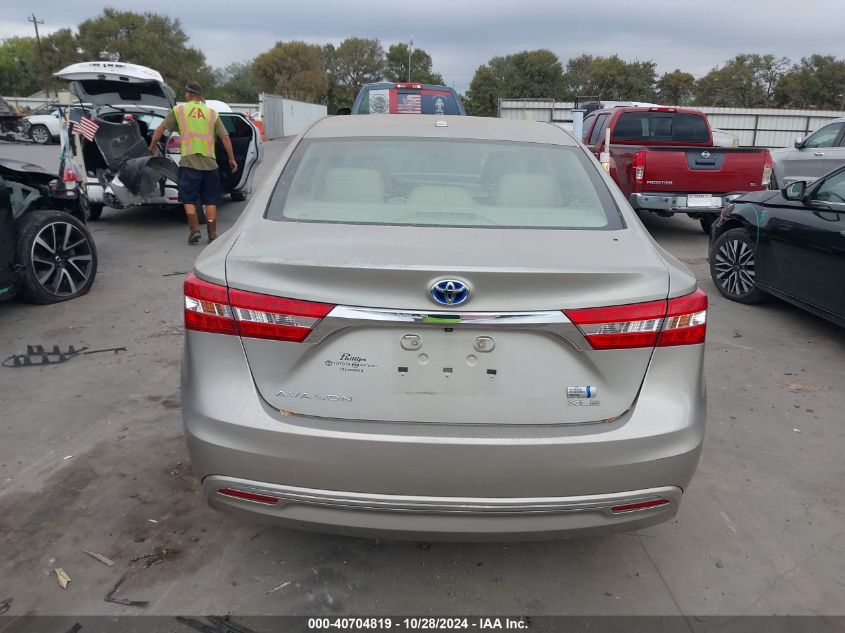 2014 Toyota Avalon Hybrid Xle Touring VIN: 4T1BD1EB0EU025022 Lot: 40704819