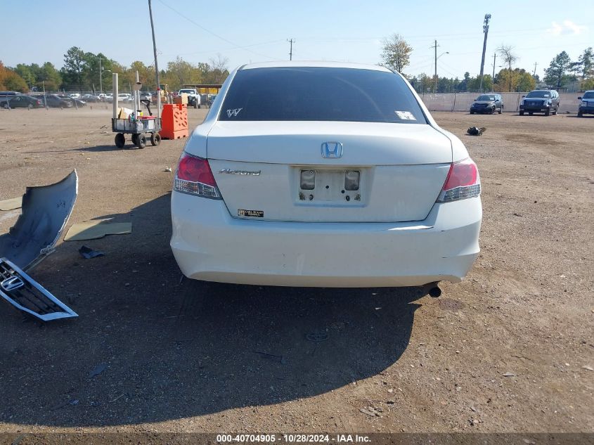 2010 Honda Accord 2.4 Lx VIN: 1HGCP2F35AA163763 Lot: 40704905