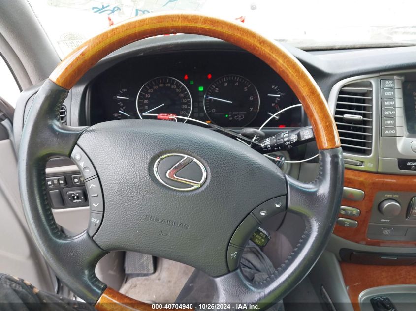 2004 Lexus Lx 470 VIN: JTJHT00W343535923 Lot: 40704940