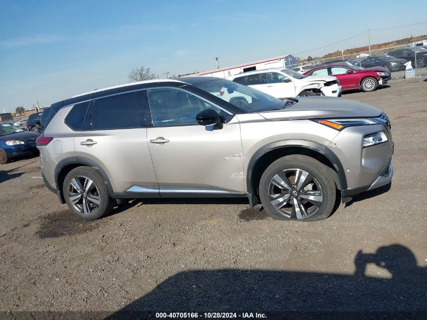 2022 Nissan Rogue Platinum Intelligent Awd VIN: JN8BT3DD2NW270158 Lot: 40705166