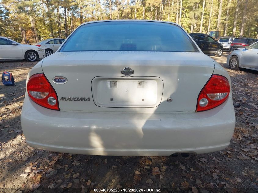 2000 Nissan Maxima Gle/Gxe/Se VIN: JN1CA31D8YT719622 Lot: 40705223