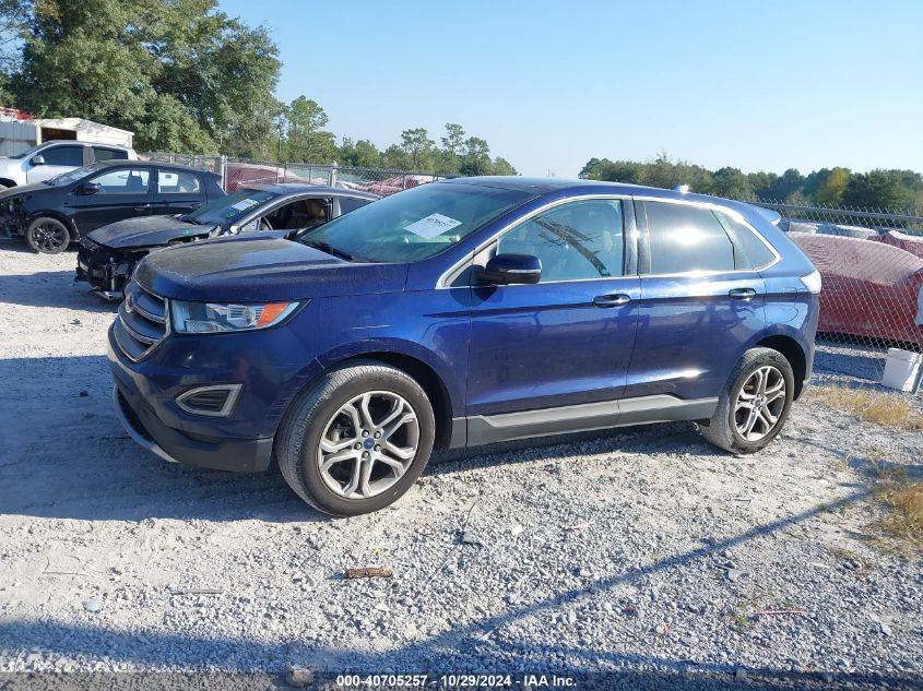 2016 Ford Edge Titanium VIN: 2FMPK3K95GBB70834 Lot: 40705257