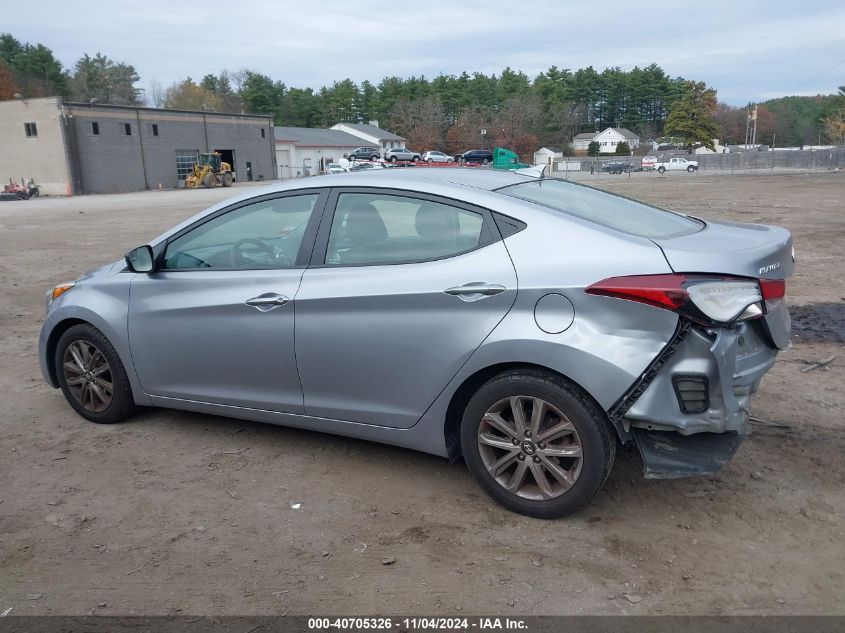 2016 Hyundai Elantra Se VIN: 5NPDH4AE4GH762949 Lot: 40705326