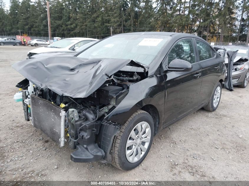 VIN 3KPC24A68ME138562 2021 Hyundai Accent, SE no.2