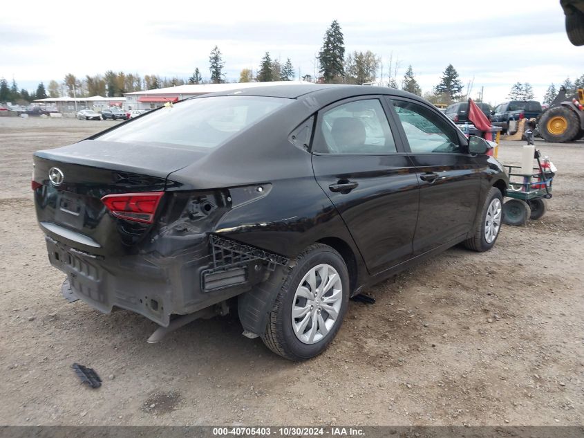 VIN 3KPC24A68ME138562 2021 Hyundai Accent, SE no.4