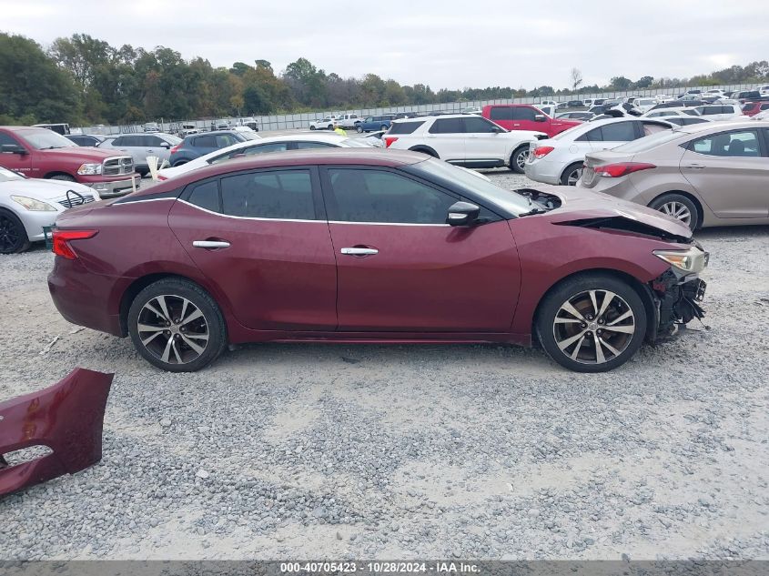 2016 Nissan Maxima 3.5 Sv VIN: 1N4AA6AP8GC406302 Lot: 40705423