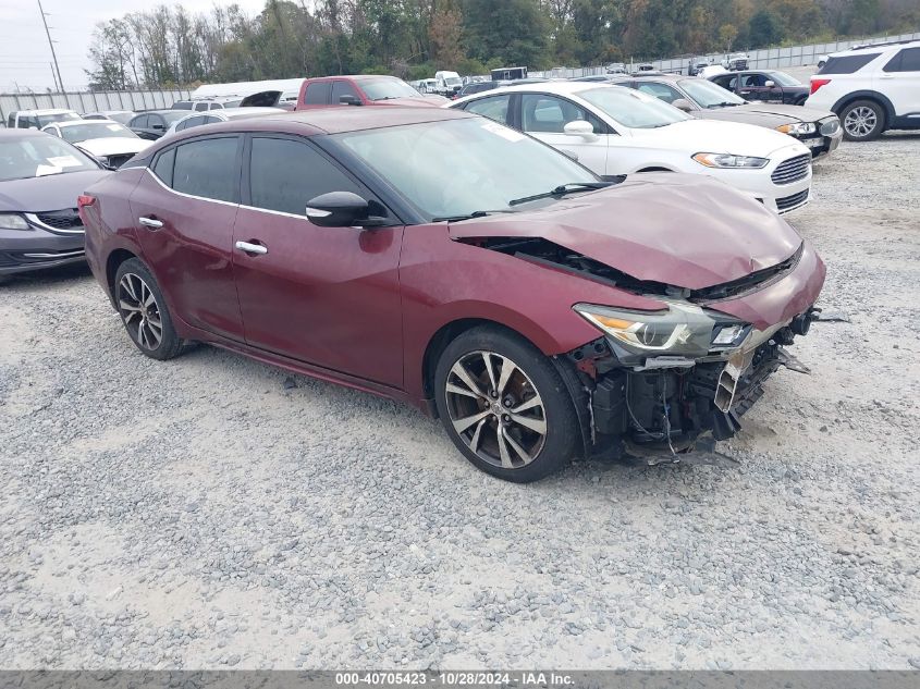 VIN 1N4AA6AP8GC406302 2016 Nissan Maxima, 3.5 SV no.1