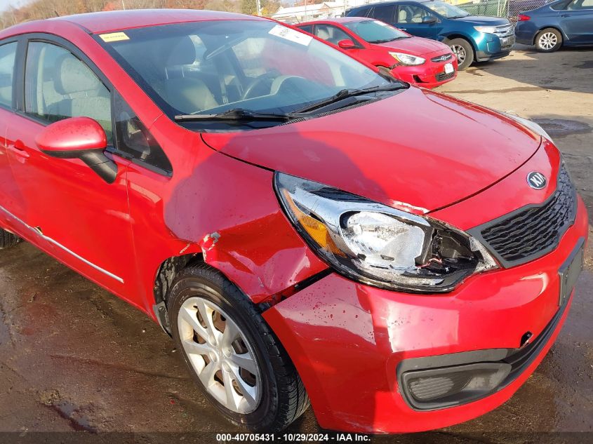 2015 Kia Rio Lx VIN: KNADM4A30F6443225 Lot: 40705431