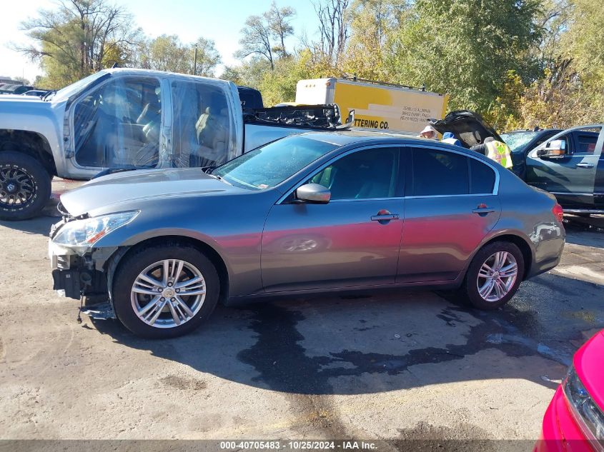 2012 Infiniti G37X VIN: JN1CV6AR1CM977677 Lot: 40705483