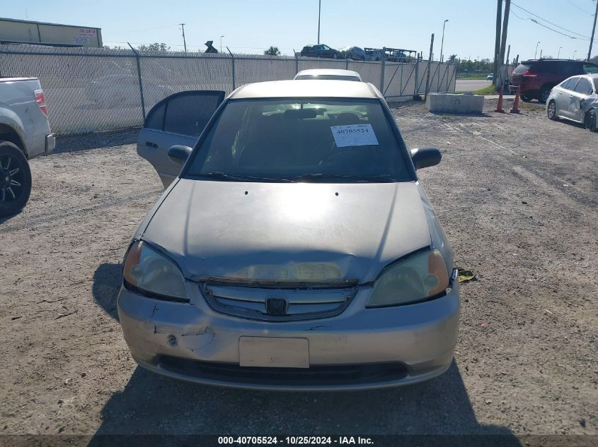 2002 Honda Civic Lx VIN: 2HGES16552H599633 Lot: 40705524