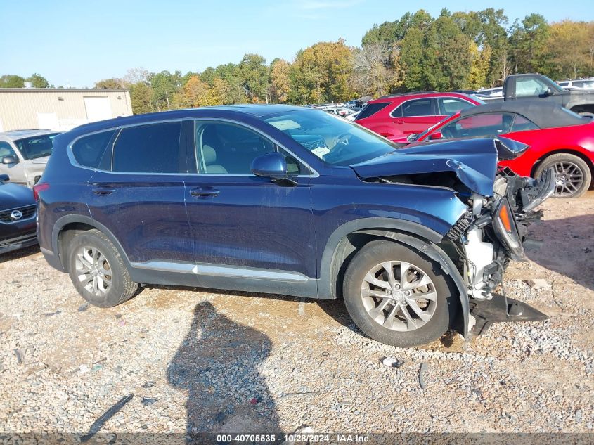 2019 Hyundai Santa Fe Sel VIN: 5NMS3CAD0KH059667 Lot: 40705535