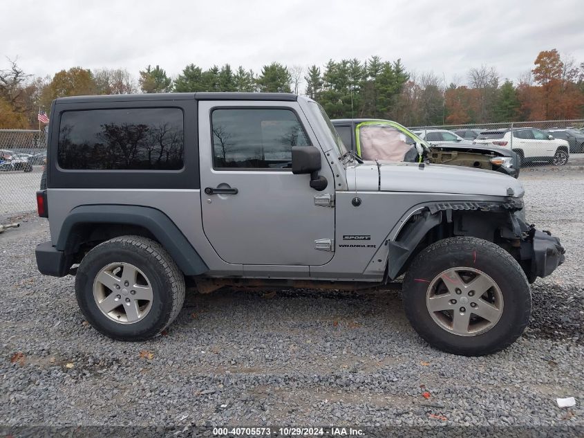 2013 Jeep Wrangler Sport VIN: 1C4AJWAG0DL691812 Lot: 40705573