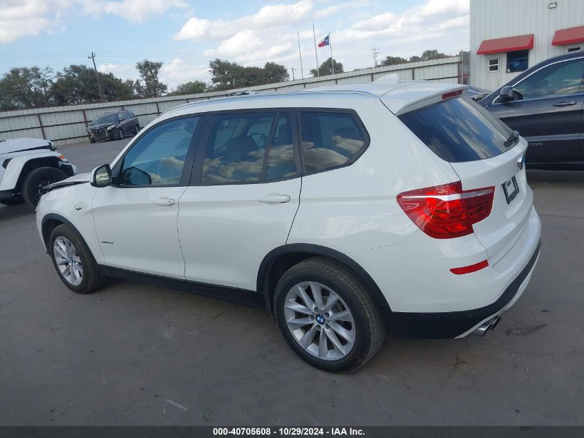 2016 BMW X3 Sdrive28I VIN: 5UXWZ7C59G0M83660 Lot: 40705608