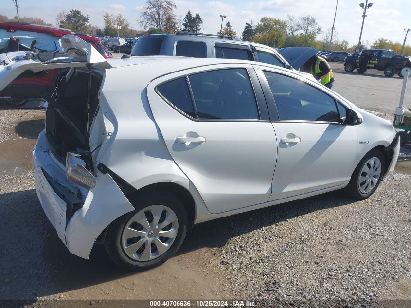 2013 Toyota Prius C Two VIN: JTDKDTB37D1536479 Lot: 40705636