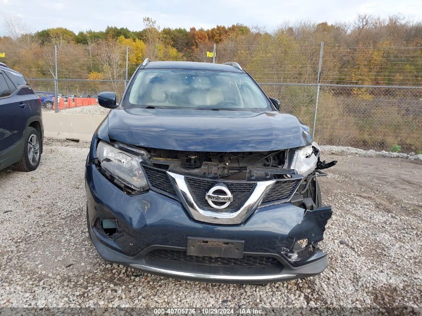 2016 Nissan Rogue Sv VIN: KNMAT2MV1GP619382 Lot: 40705736