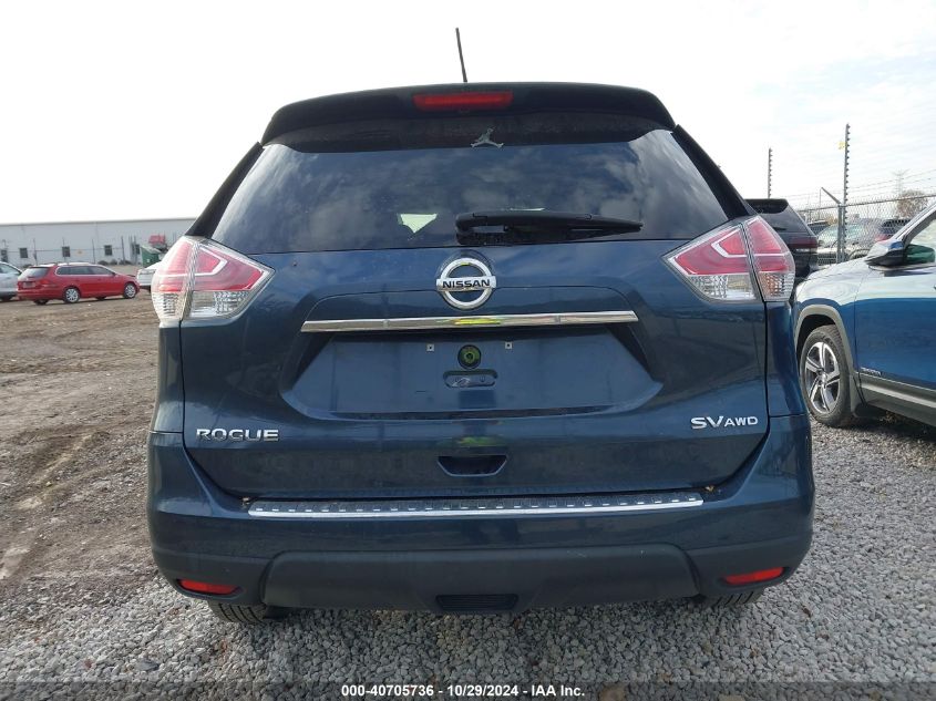 2016 Nissan Rogue Sv VIN: KNMAT2MV1GP619382 Lot: 40705736