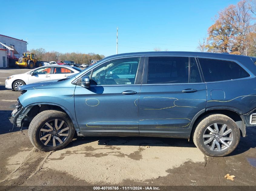 2020 Honda Pilot Awd Ex-L VIN: 5FNYF6H55LB021372 Lot: 40705765