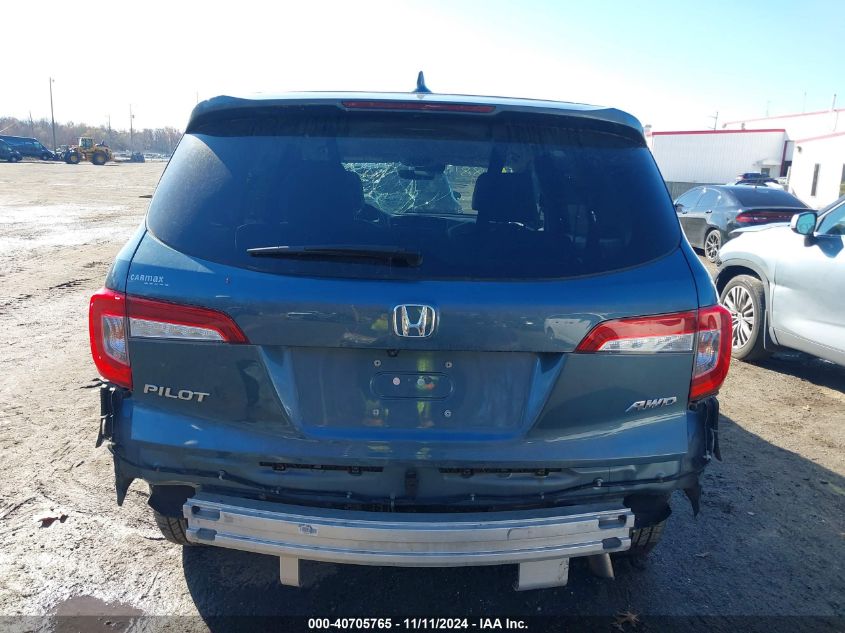 2020 Honda Pilot Awd Ex-L VIN: 5FNYF6H55LB021372 Lot: 40705765