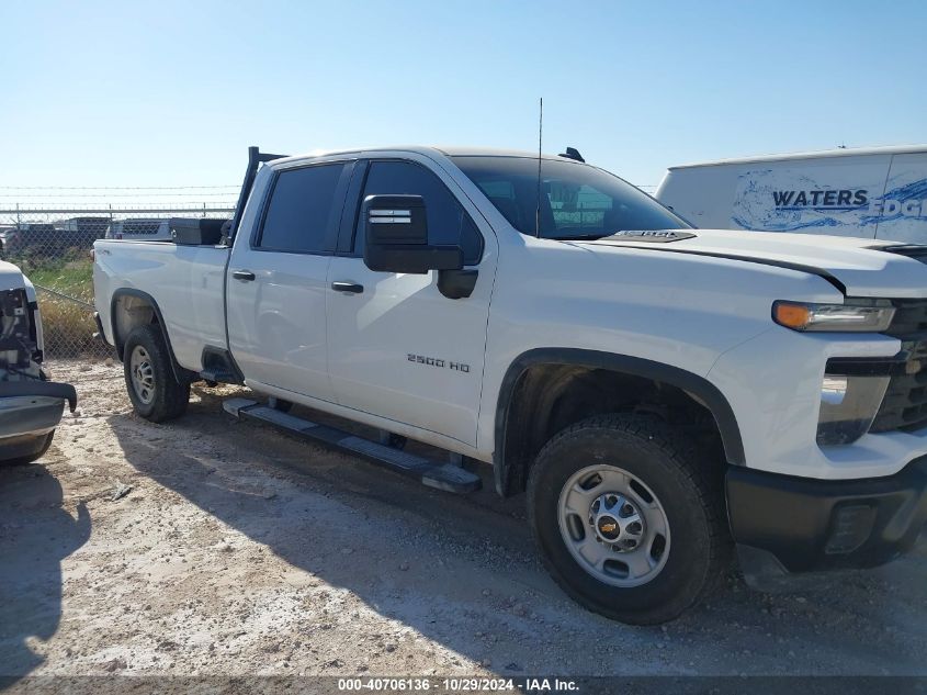 2024 Chevrolet Silverado 2500Hd 4Wd Long Bed Work Truck VIN: 1GC4YLE70RF159371 Lot: 40706136