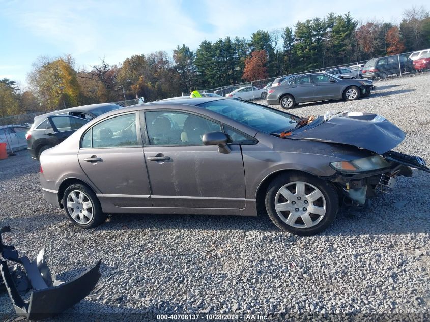 2009 Honda Civic Lx VIN: 2HGFA16589H530842 Lot: 40706137