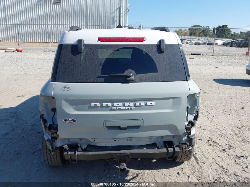 2023 Ford Bronco Sport Heritage VIN: 3FMCR9G61PRD08589 Lot: 40706185