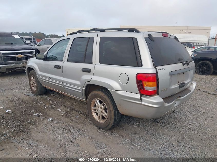 2004 Jeep Grand Cherokee Laredo VIN: 1J4GX48S34C249625 Lot: 40706204