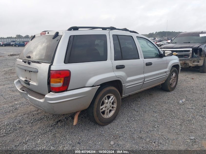 2004 Jeep Grand Cherokee Laredo VIN: 1J4GX48S34C249625 Lot: 40706204