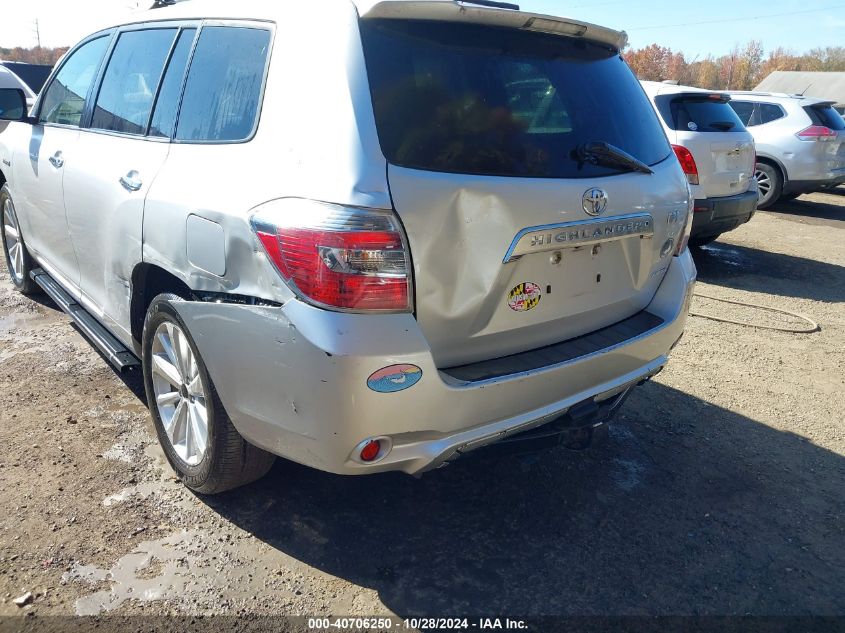 2010 Toyota Highlander Hybrid Limited V6 VIN: JTEJW3EH5A2037999 Lot: 40706250