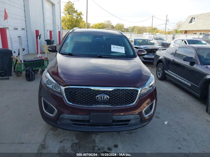 VIN 5XYPGDA35JG430516 2018 KIA SORENTO 2.4L LX