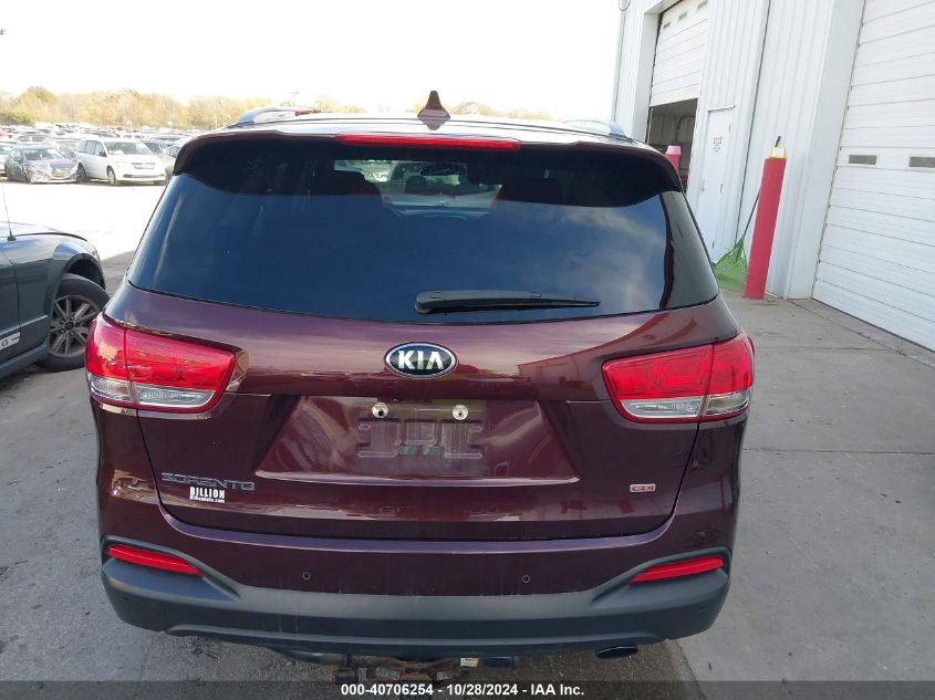 2018 Kia Sorento 2.4L Lx VIN: 5XYPGDA35JG430516 Lot: 40706254