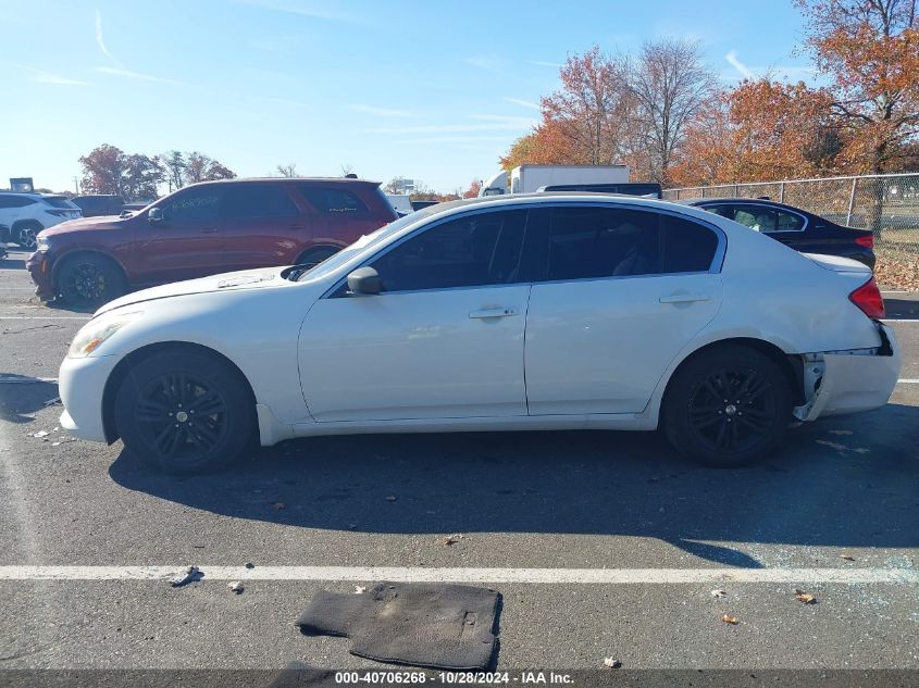 2013 Infiniti G37X VIN: JN1CV6AR6DM359269 Lot: 40706268