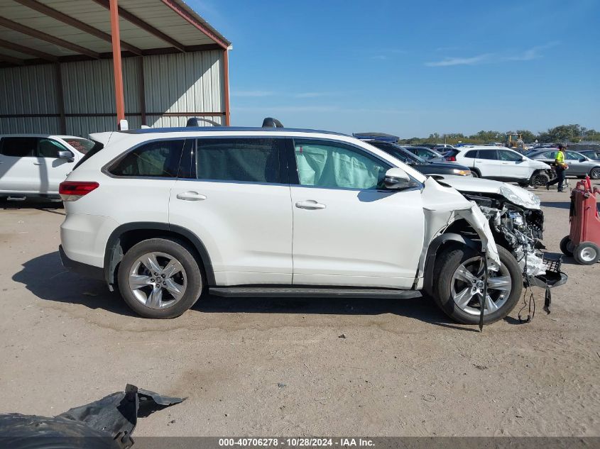 2018 TOYOTA HIGHLANDER LIMITED - 5TDYZRFHXJS260124