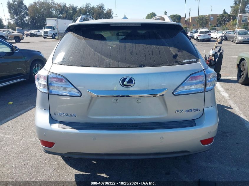 2011 Lexus Rx 450 VIN: JTJBC1BA7B2035506 Lot: 40706322