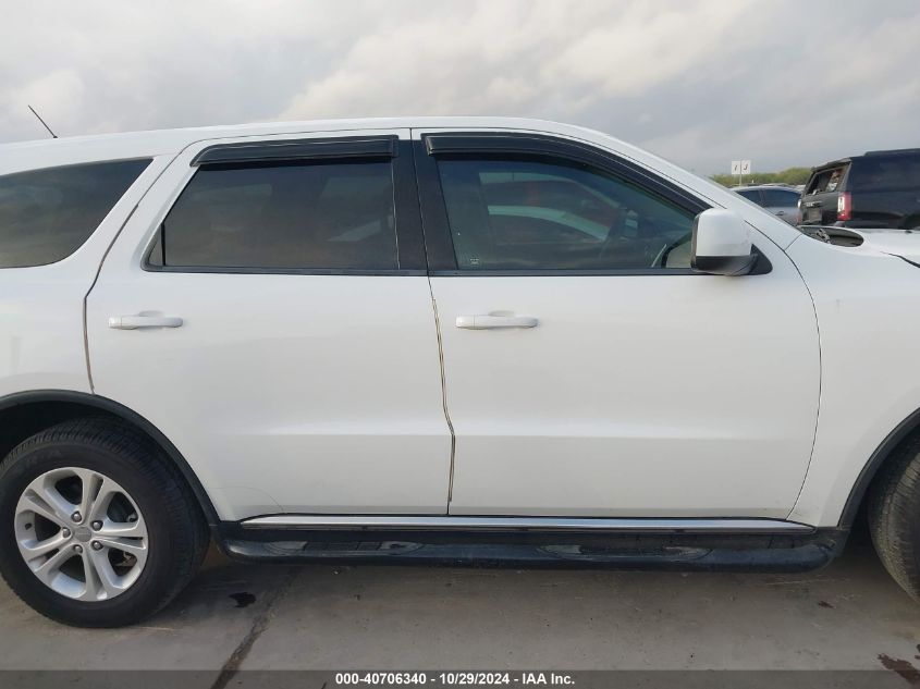 2013 Dodge Durango Sxt VIN: 1C4RDHAG4DC693200 Lot: 40706340