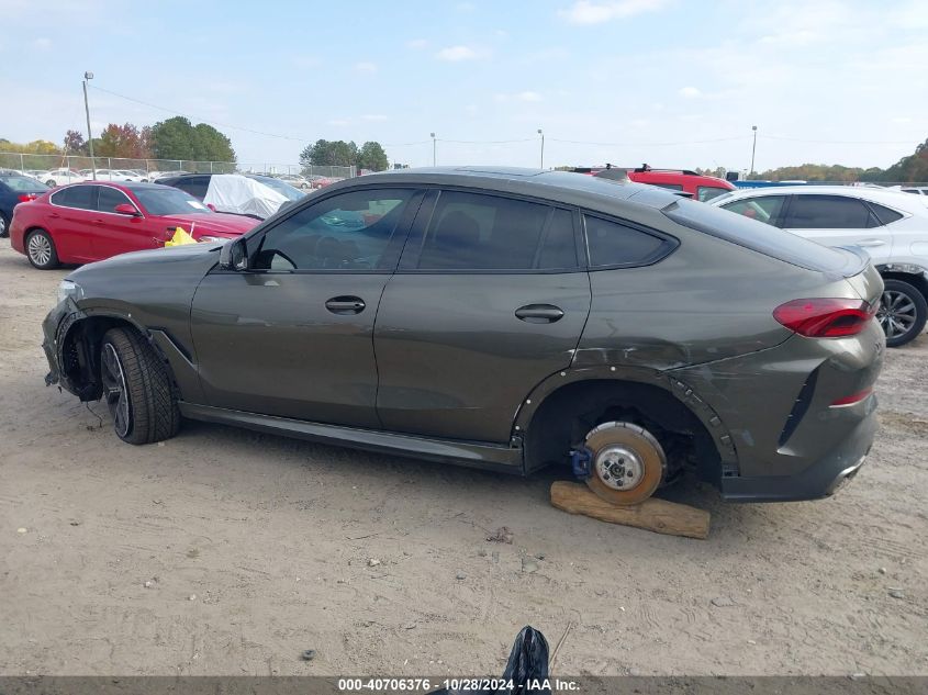 2020 BMW X6 M50I VIN: 5UXCY8C00LLE40529 Lot: 40706376