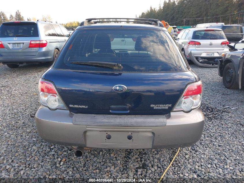 2006 Subaru Impreza Outback Sport VIN: JF1GG68616H809528 Lot: 40706440